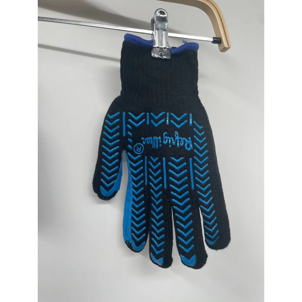 RefrigiWear 509M Dual Layer Unisex M Black Herringbone Grip Work Gloves‎ NWOT